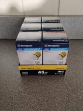 Sealed Box Of 6 WESTINGHOUSE  03702 45W R20 120V SPOT  Standard Base Light Bulb