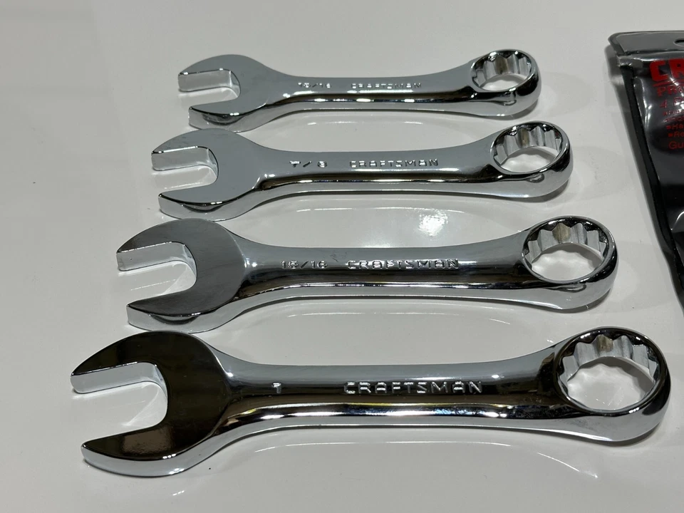SEARS Craftsman Tools USA 44135 4pc Large SAE Wrench Set, 13/16, 7/8, 15/16 & 1" - Image 2 of 4