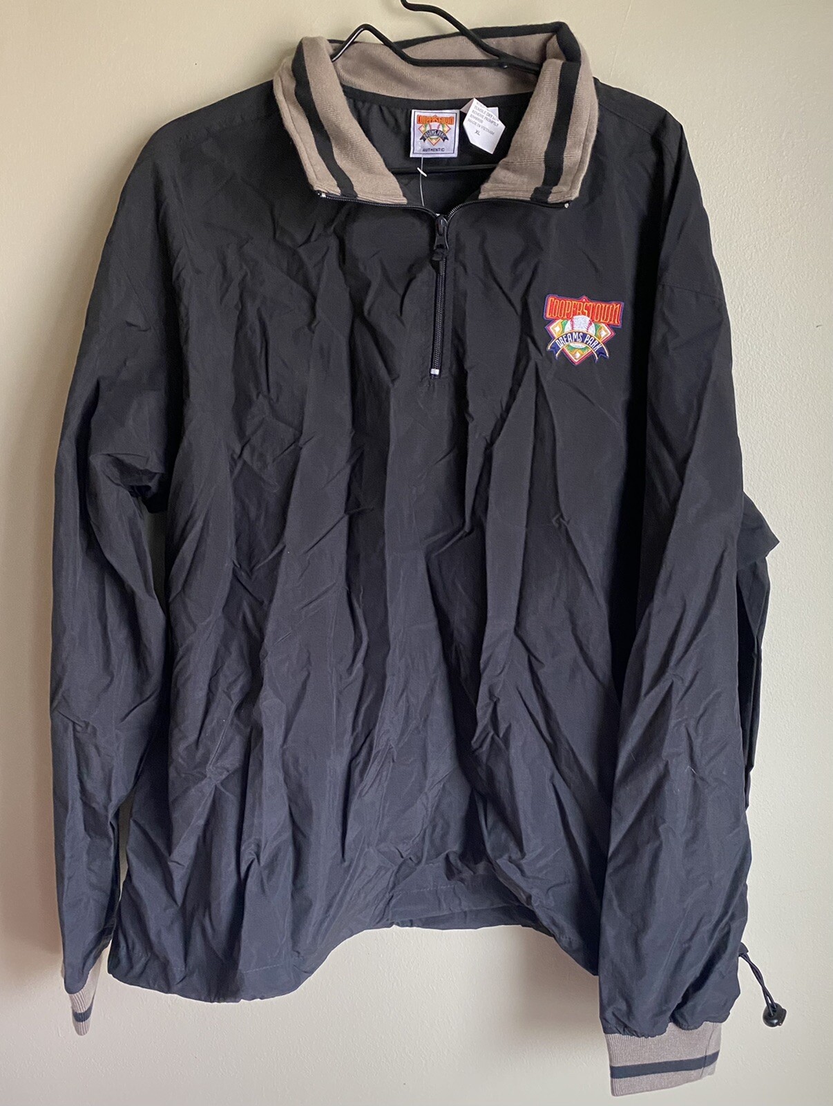 Cooperstown Dreams Park Men’s  Size XL Baseball Pullover Windbreaker Quarter Zip