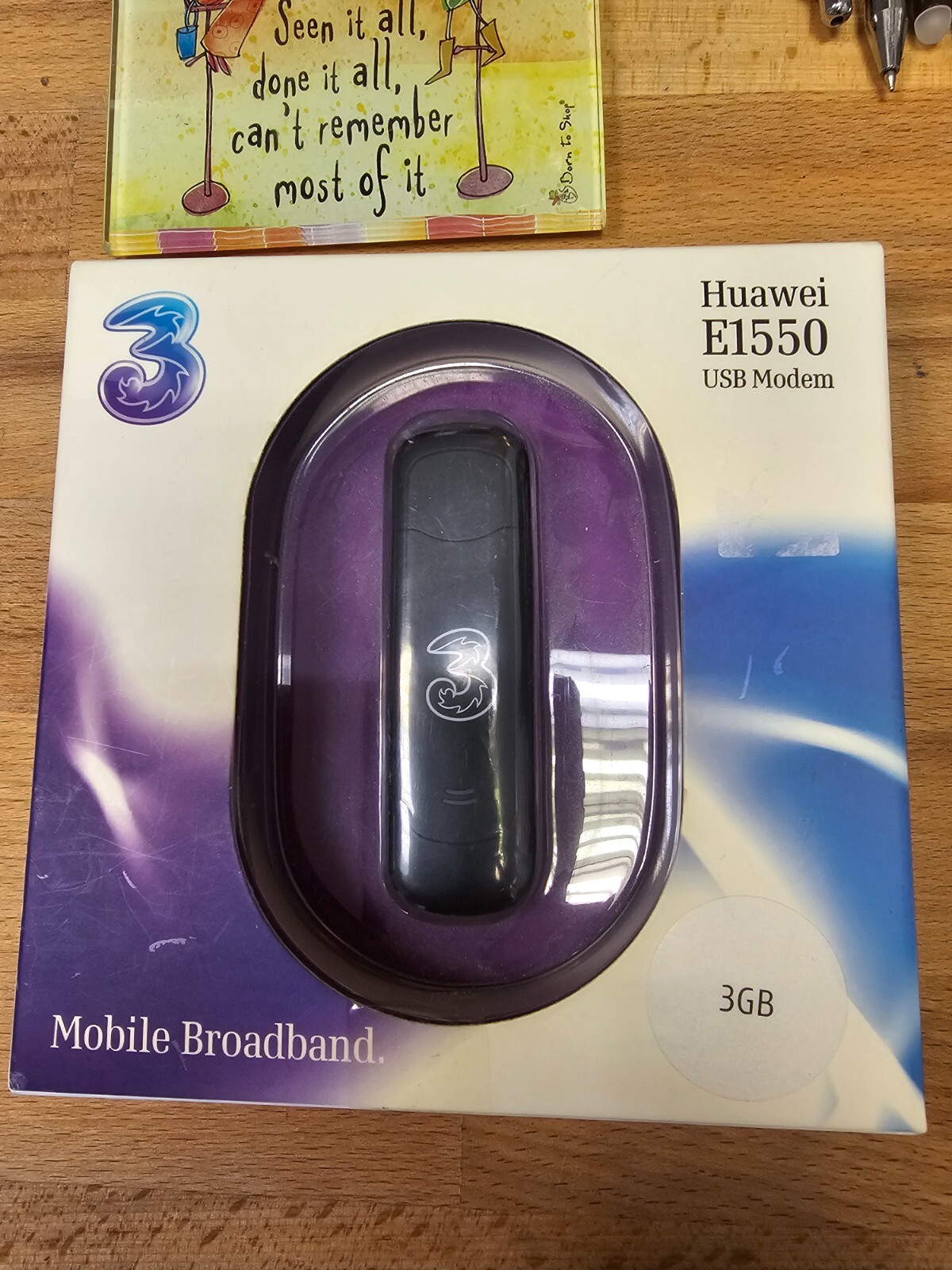 Three Mobile Broadband USB Modem Huawei E1550 SEALED NEVER OPENED