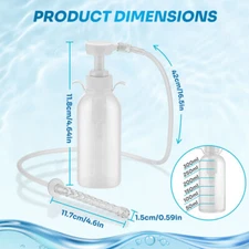 300ml Pump Action Douche Enema Bottle with Nozzle Vaginal Anal Cleaning Tool Kit