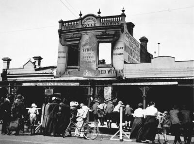 Exterior of P. C. Priestley Motor Cycle Works Albert Park Victoria- Old Photo