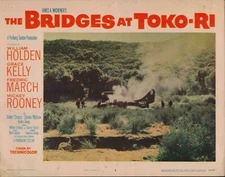  Bridges At Toko-Ri 1954 Paramount 11x14 lobby card downed U.S. Navy fighter