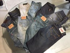 STOCK 9 PAIA DI JEANS UOMO TG. 46 VARI MARCHI (DIESEL, LEVI'S, LEE