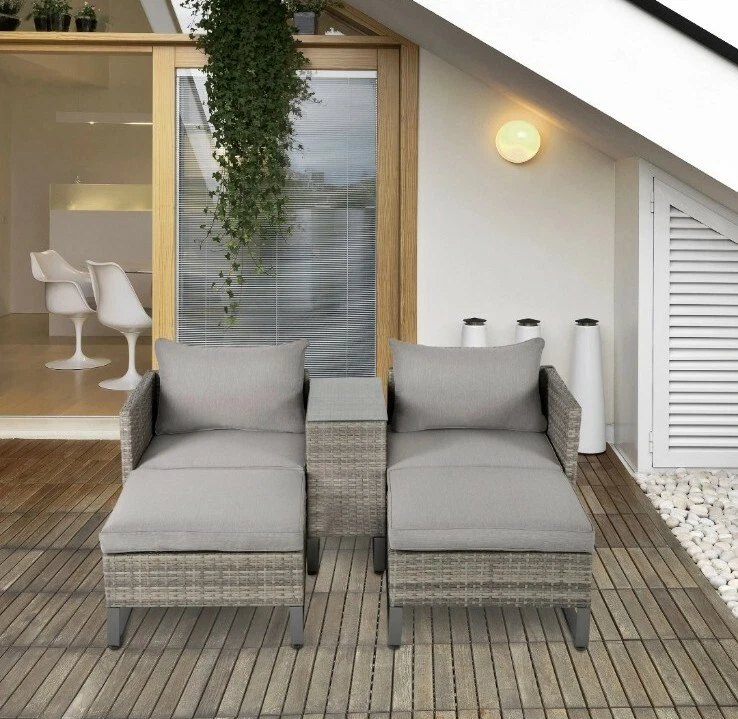 Ebay grey 2024 rattan furniture