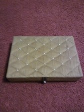 RARE elegant Jewelry Storage/Travel Case, partitioned: earrings, necklace, rings