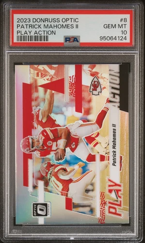 2023 Panini Donruss Optic PA #8 Patrick Mahomes PSA 10 GEM MINT (Topps KB58)