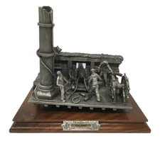 Chilmark CSS Alabama F.J. Barnum Pewter Civil War Sculpture Signed Excellent