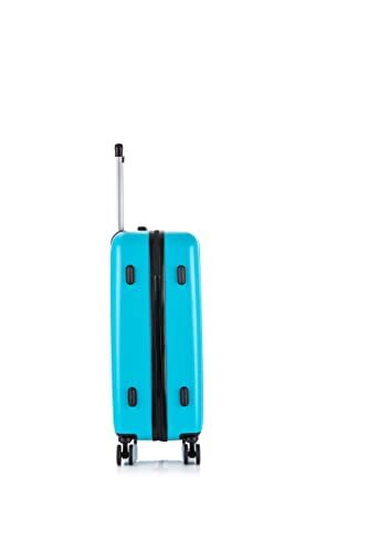 Rockland Paris Hardside Luggage with Spinner Wheels, Turquoise, 3-Piece Set
