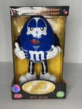 M&M's Blue Peanut Personaggio Scheletro 2015 Dispenser Caramelle Edizione Limitata