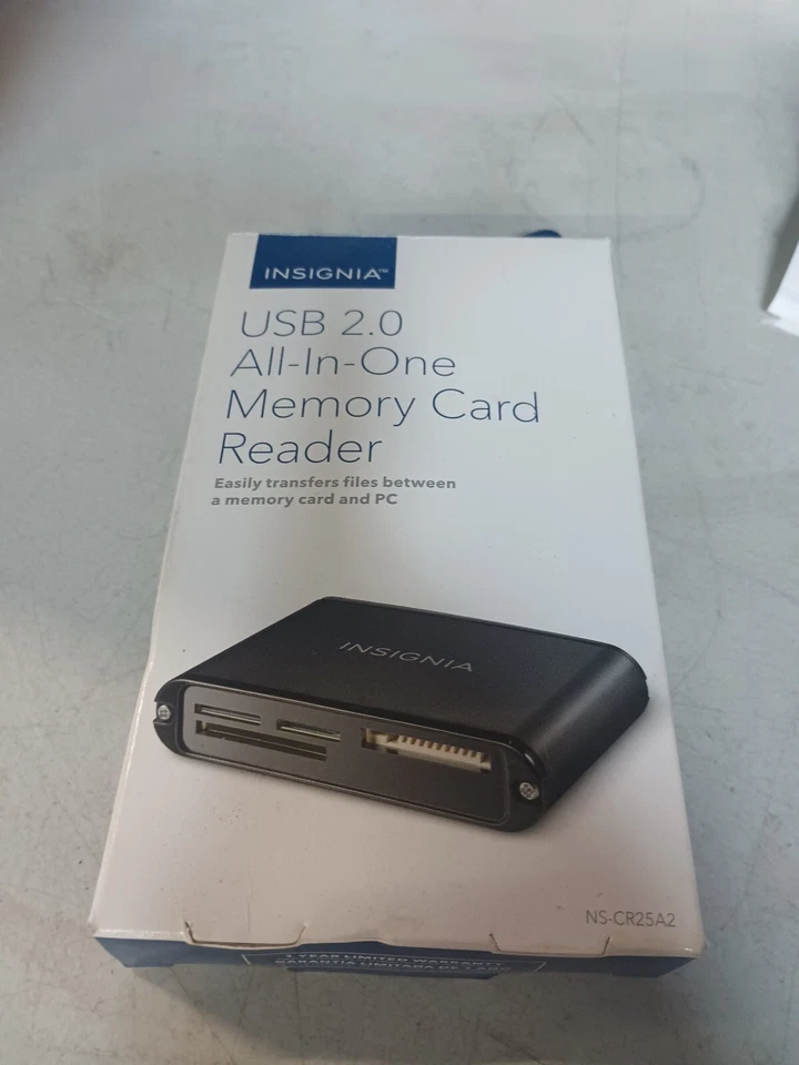 Insignia USB 2.0 All-In-One Memory Card Reader NS-CR25A2 Open Box - Image 2 of 4