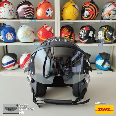 TOP GUN MAVERICK 2022 YALE HGU-55 FLIGHT HELMET MOVIE PROP PILOT AVIATOR USN+PIN