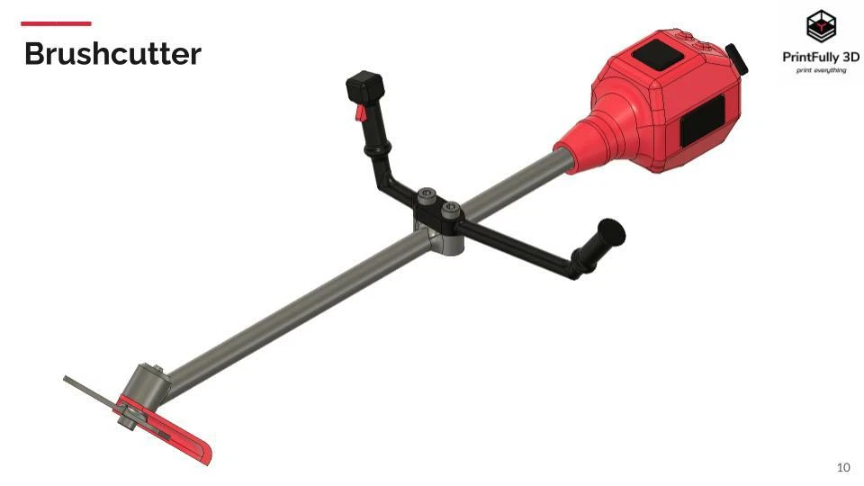 PrintFully3D 1/10 Scale Fuel Brushcutter 3D Printed Crawler Accessories Trial - Image 3 of 4