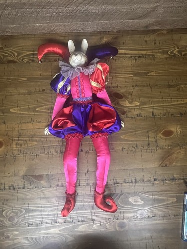 Katherine's Collection Wayne Kleski Bunny Rabbit Jester 26” Doll - Picture 5 of 20