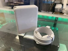Genuine USED Apple 140W USB-C Power Adapter for Macbook A2452 with Bonus Cable.