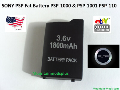 Rechargeable Replacement Battery 1800mah Fits Sony Fat Psp 110 Psp 1001 Psp 1000 Ebay