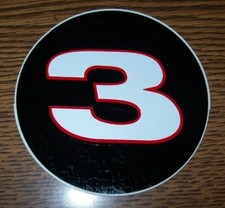 DALE EARNHARDT SR 3 3" ROUND DECAL STICKER