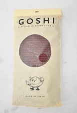 Goshi Exfoliating Shower Towel Maroon Red For All Skin Types Rip Resistant
