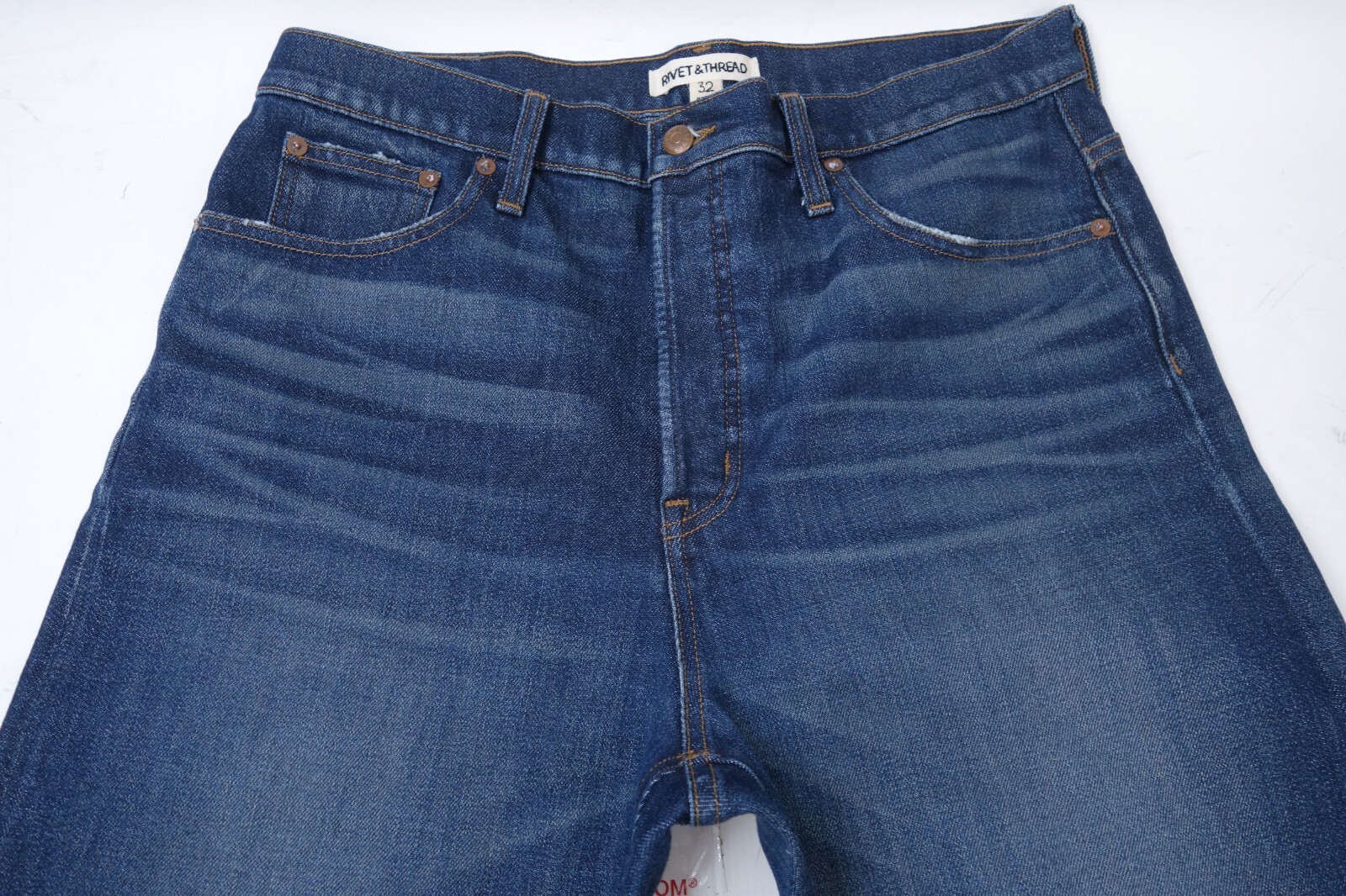 Rivet & Thread Selvedge Jeans Boyfriend Fit Women Siz… Gem