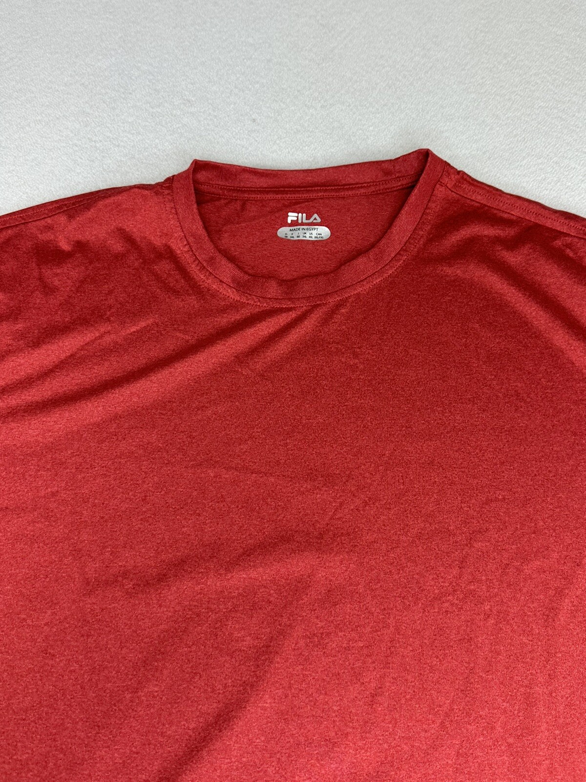 FILA Sport T Shirt Uomo Sportiva Manica Corta XXL Rosso Fragola Taglia 2XL