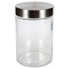 Glass Jars with Stainless Steel Lids - 33.8 fl. oz.