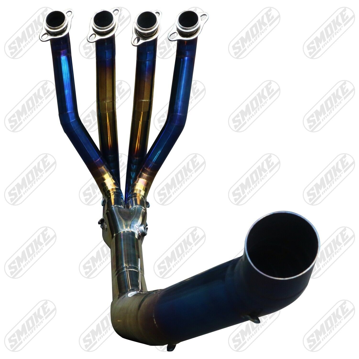 Header Custom Exhaust Motorcycle Fit Kawasaki ZX6R ZX6R ZX636 Blue