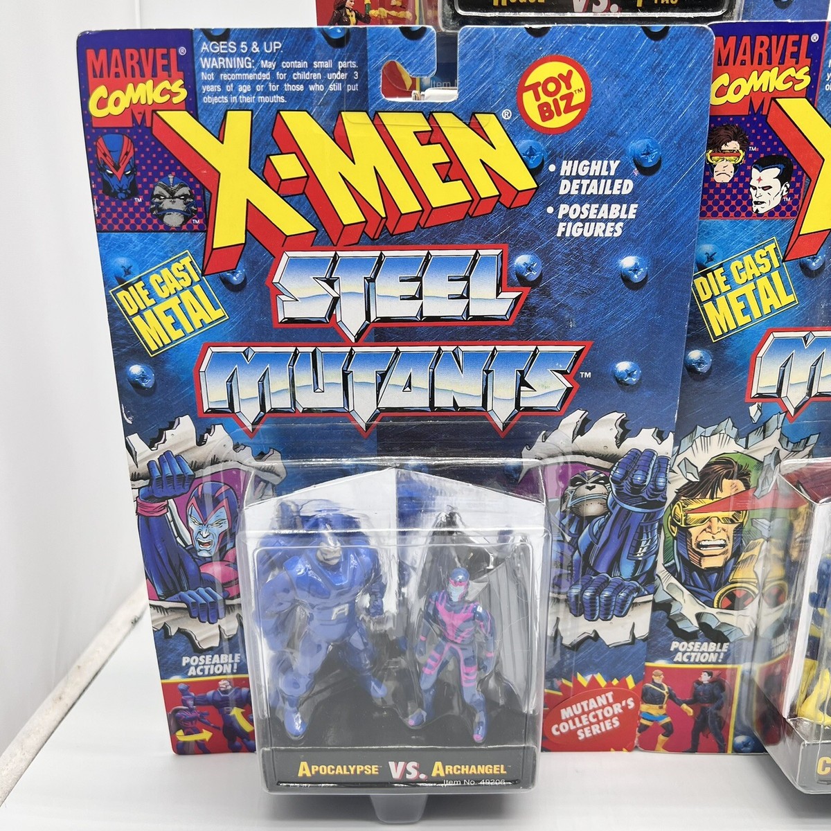 TOYBIZ X-MEN STEEL MUTANTS 6個 Marvel ToyBiz X-Men Steel Mutants Gambit vs. Bishop Die Cast