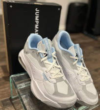 Nike Jordan Air 200E Men’s Sneaker White/Black/Psychic Blue – Size 11.5