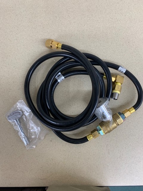 Stanbroil Lp Propane Gas Fire Pit Burner Ring Installation Kit Black Steel For Sale Online Ebay