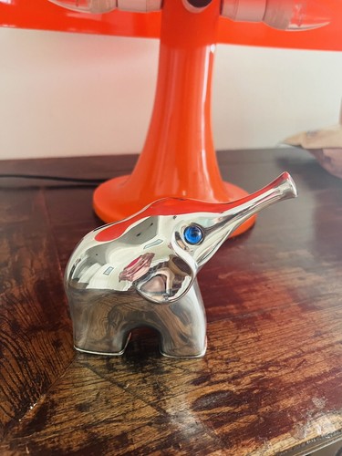 Vintage Jorgen Hoffman Denmark for George Jensen ELEPHANT COIN BANK Silver Plate - Bild 6 von 12