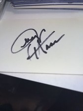 Jerry Haas Signed 3x5 index Card