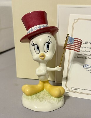 Vtg. LENOX LOONEY TUNES TWEETY BIRD ALL AMERICAN 4TH OF JULY