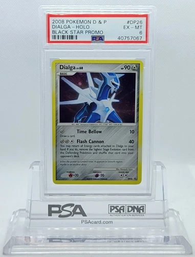 POKEMON BLACK STAR PROMO DIALGA #DP26 HOLO FOIL CARD PSA 6 EX-MT #40757067