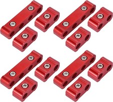 Spark Plug Wire Separators Divider 8mm 9mm 10mm For Racing Car Red 12pcs