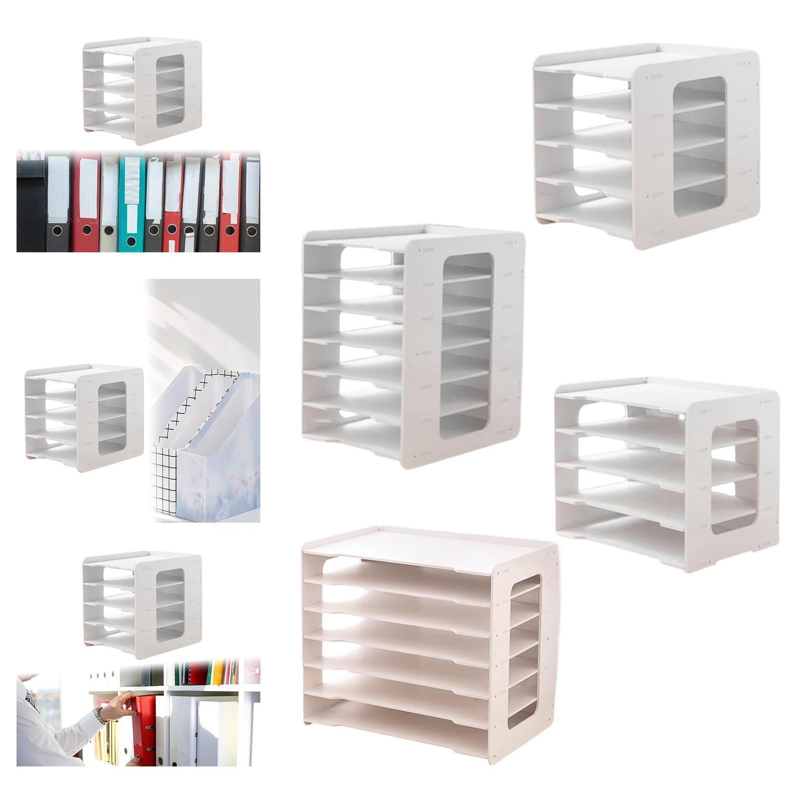 Desk File Paper Organizer Office Supplies Storage Rack A4 Paper File