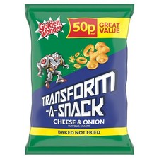 Golden Wonder Transform -A-Snack 30 × 27g Cheese & Onion Flavour, School, Office
