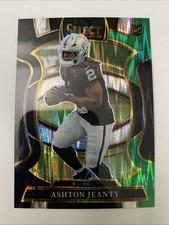 2025 Panini Select - Concourse Ashton Jeanty #4 Black & Green Shock Prizm (RC)
