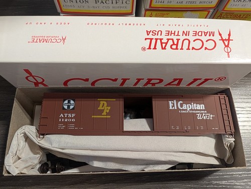 Kit Accurail 3344 HO Santa Fe 50' AAR Steel Boxcar #11206 | Zustand: New