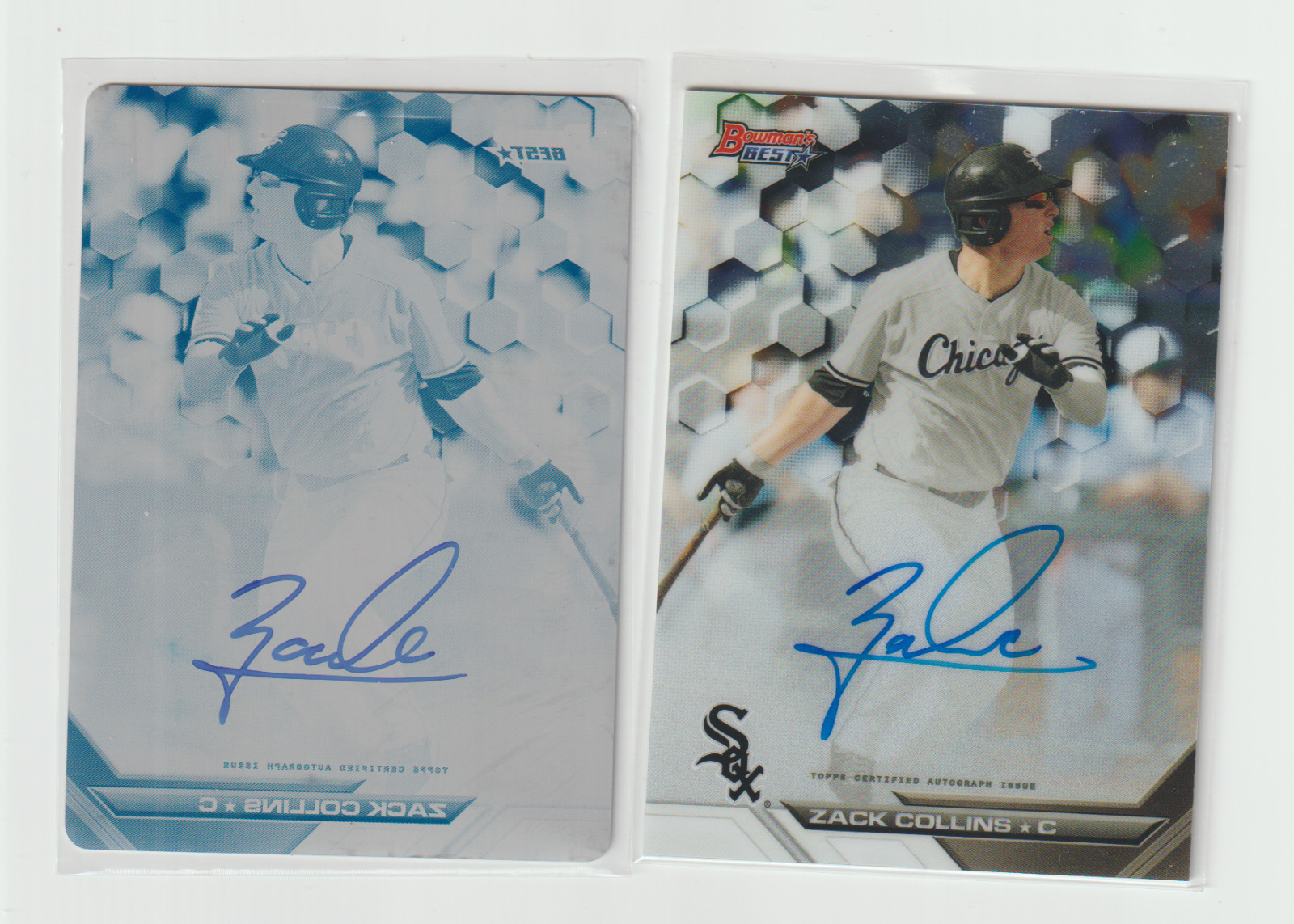 2016 Bowman's Best-Zack Collins 1/1 PP  Autograph+base Auto-Chicago White Sox