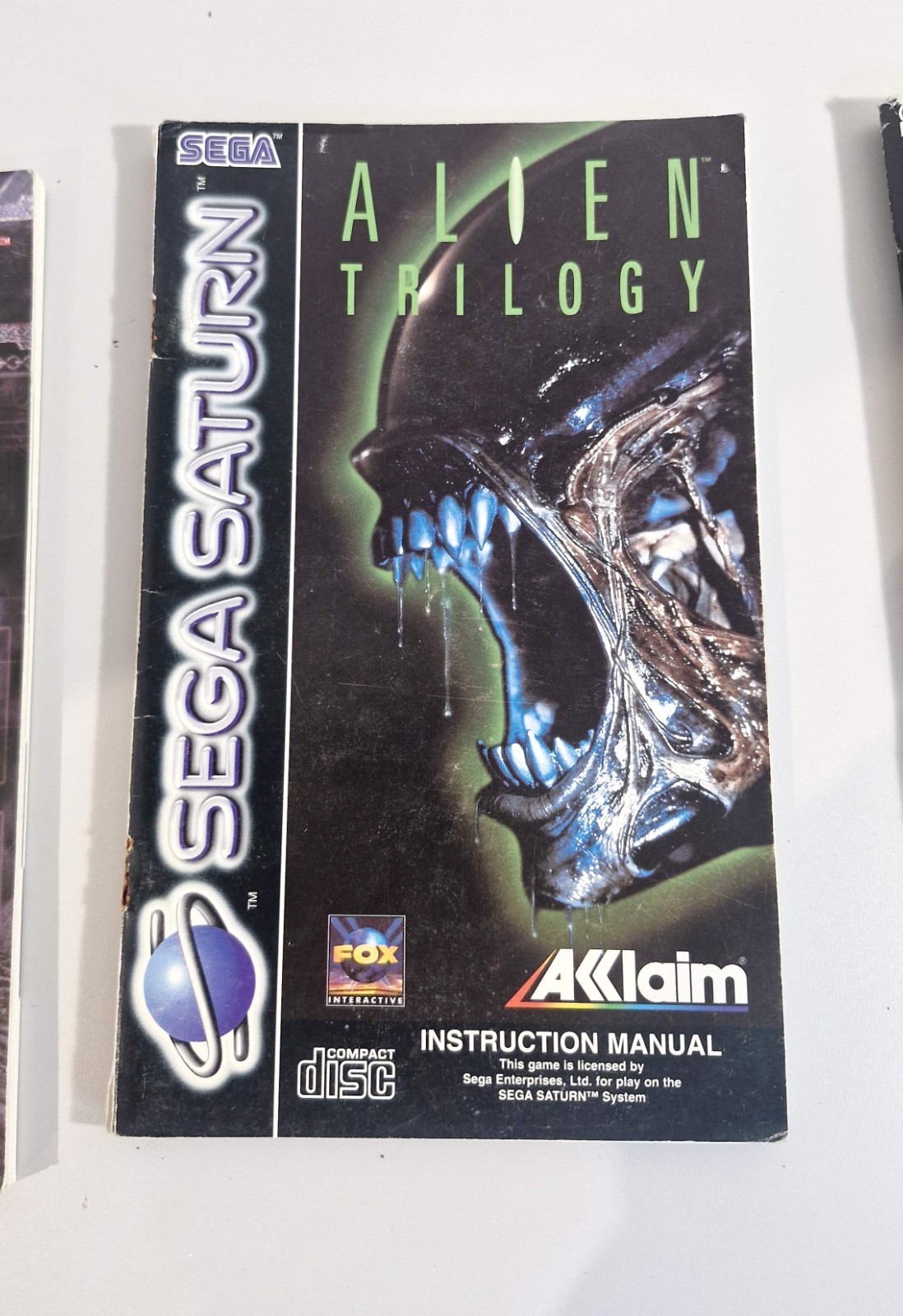 Jeu Vidéo Sega Saturn Notice seule Alien Trilogy