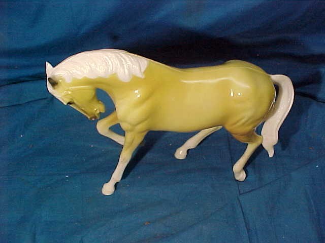 1950s HARTLAND Plastic PAWING GOLDEN PALOMINO HORSE