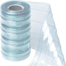 Plastic Vinyl Replacement Strip Curtain-Door - Clear Waterproof PVC for Wareh