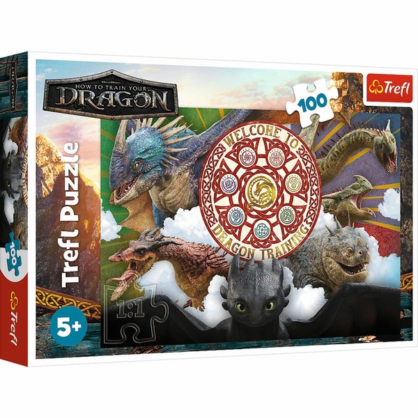 Trefl Puzzle Dragons, Kinderpuzzle, Kinder, 100 Teile, 48 X 34 Cm, 16524-image