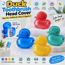 4Pcs Duck Toothbrush Head Cover Cap Travel Protector, Portable Multi Colors