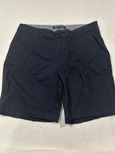 Bundle Women’s Tommy Hilfiger Navy Blue And Khaki Classic Chino Shorts Size 12 - Picture 2 of 10