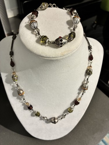 BRIGHTON RETIRED JEWEL FANTASY BRACELET & NECKLACE SET