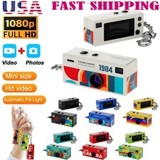 Mini Digital Camera Keychain Collectible Ornaments Decor Pendant JQ