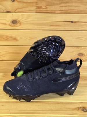 7.5 -Under Armour Spotlight Suede MC Men's Navy Blue Football Cleats 6000074-410