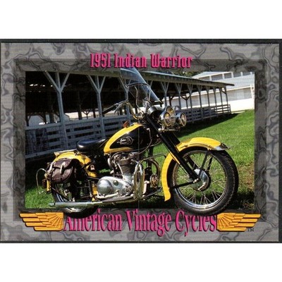 1951 Indian Warrior #139 American Vintage Cycles Series 2 1993 Champs Card