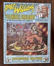 Robert Williams Signed 17 x 22 Felonious Demeanor 1988 NYC Art Exhibit Print COA
